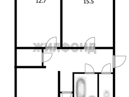 Продается 3-комнатная квартира Подгорный мкр, 57.6  м², 4240000 рублей