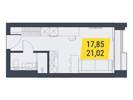 Продается Студия АК Land Lord (Ленд Лорд), 20.87  м², 5217500 рублей