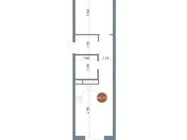 Продается 2-комнатная квартира ЖК 19/56 Кварталы Телецентра, сек 6, 40.37  м², 7950000 рублей