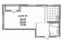 Продается 3-комнатная квартира ЖК  Римский квартал, 2 очередь, 70.98  м², 14164240 рублей