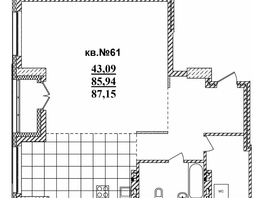 Продается 3-комнатная квартира ЖК  Римский квартал, 2 очередь, 87.65  м², 19076460 рублей