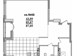 Продается 3-комнатная квартира ЖК  Римский квартал, 2 очередь, 86.65  м², 19506110 рублей