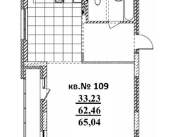 Продается 2-комнатная квартира ЖК  Римский квартал, 2 очередь, 65.04  м², 11538750 рублей