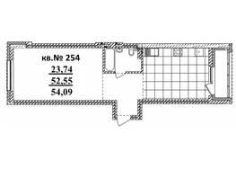 Продается 2-комнатная квартира ЖК  Римский квартал, 2 очередь, 54.09  м², 9597600 рублей