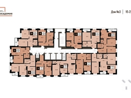 Продается 2-комнатная квартира ЖК Академия, дом 3, 48.4  м², 9910000 рублей