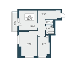 Продается 2-комнатная квартира ЖК Расцветай на Зорге, дом 3, 63.5  м², 6100000 рублей