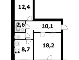 Продается 2-комнатная квартира Тульская ул, 53  м², 6900000 рублей