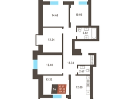 Продается 5-комнатная квартира ЖК Коперник, 101.2  м², 15728504 рублей