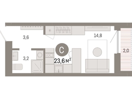 Продается Студия ЖК Европейский берег, дом 49, 23.55  м², 5450000 рублей