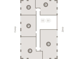 Продается 2-комнатная квартира ЖК Европейский берег, дом 44, 64.8  м², 12210000 рублей