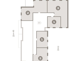 Продается 3-комнатная квартира ЖК Европейский берег, дом 49, 86.32  м², 17500000 рублей