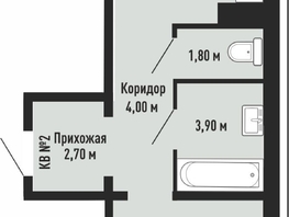 Продается 1-комнатная квартира ЖК На Невельского, 44.5  м², 4680000 рублей