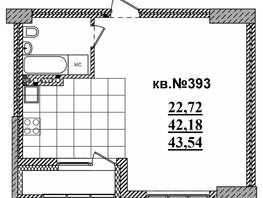 Продается Студия ЖК  Римский квартал, 2 очередь, 44.9  м², 8325555 рублей