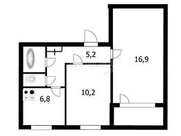 Продается 2-комнатная квартира Авиастроителей ул, 42.6  м², 5500000 рублей