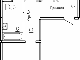 Продается 2-комнатная квартира ЖК Самоцветы, Бирюза дом 1, 67  м², 6250000 рублей