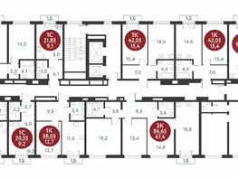 Продается 1-комнатная квартира ЖК Скандинавские кварталы, дом 1, 60.85 м², 8131900 рублей
