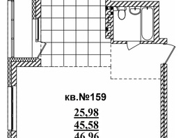 Продается Студия ЖК  Римский квартал, 2 очередь, 48.38  м², 8987948 рублей