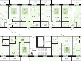 Продается 1-комнатная квартира ЖК Новый парк, II этап дом 2, 38.95  м², 4195600 рублей