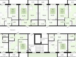 Продается 1-комнатная квартира ЖК Новый парк, II этап дом 2, 38.83  м², 4196300 рублей