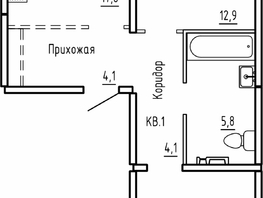 Продается 2-комнатная квартира ЖК Самоцветы, Бирюза дом 1, 63.9  м², 8450000 рублей