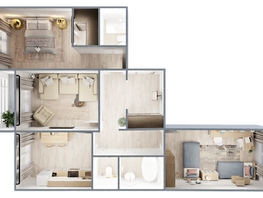 Продается 3-комнатная квартира ЖК Самоцветы, Бирюза дом 1, 87.5  м², 8070000 рублей