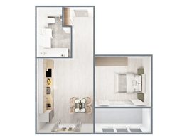 Продается 1-комнатная квартира ЖК Самоцветы, Бирюза дом 1, 34.1 м², 5150000 рублей