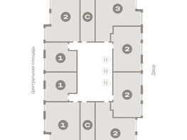 Продается 1-комнатная квартира ЖК Европейский берег, дом 45, 40.85 м², 7510000 рублей