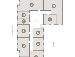 Продается 3-комнатная квартира ЖК Пшеница, 6.1, 83.55  м², 9870000 рублей