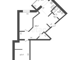 Продается 2-комнатная квартира Крупской ул, 64.4  м², 8400000 рублей