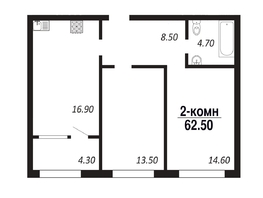 Продается 2-комнатная квартира ЖК ПАРК-квартал «Королёв», дом 4, 62.5  м², 10000000 рублей