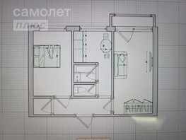 Продается 2-комнатная квартира Сибирский пер, 43.5  м², 3900000 рублей