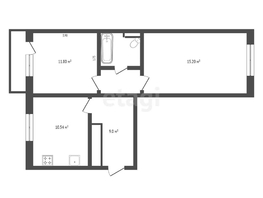 Продается 2-комнатная квартира Рокоссовского ул, 53  м², 5190000 рублей