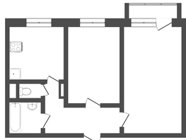 Продается 2-комнатная квартира Сибаковская ул, 48.2  м², 2850000 рублей