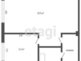 Продается 1-комнатная квартира Северная 24-я ул, 32  м², 3300000 рублей