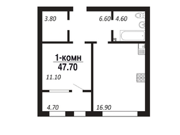 Продается Студия ЖК ПАРК-квартал «Королёв», дом 4, 47.7  м², 6439500 рублей