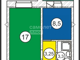 Продается 1-комнатная квартира лазаревская, 33 м², 3200000 рублей