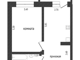 Продается 1-комнатная квартира Успешная ул, 33.9 м², 2550000 рублей