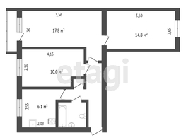 Продается 3-комнатная квартира Нефтезаводская ул, 55.2 м², 4050000 рублей