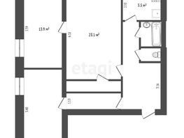 Продается 3-комнатная квартира 20-го партсъезда, 77.7  м², 3600000 рублей