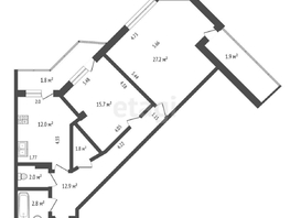 Продается 2-комнатная квартира Енисейская 3-я ул, 74.4  м², 7000000 рублей