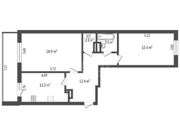 Продается 2-комнатная квартира Звездная ул, 69.2 м², 6500000 рублей