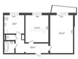 Продается 2-комнатная квартира Северная 5-я ул, 52.4 м², 5499000 рублей