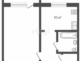 Продается 1-комнатная квартира Башенный 1-й пер, 37.5 м², 3490000 рублей