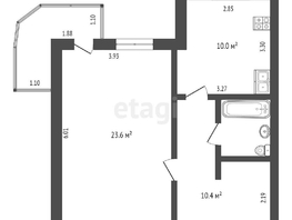 Продается 1-комнатная квартира Гуртьева ул, 49.1 м², 4700000 рублей