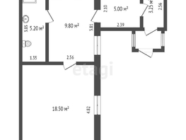 Продается 1-комнатная квартира 33.5  м², 1190000 рублей