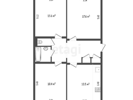 Продается 3-комнатная квартира Заречная 4-я ул, 68.6 м², 4990000 рублей