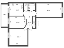 Продается 3-комнатная квартира Масленникова ул, 70.3 м², 7500000 рублей