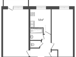 Продается 2-комнатная квартира Берко Цемента ул, 44.1  м², 3699000 рублей