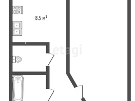 Продается 1-комнатная квартира Мира пр-кт, 38.2 м², 4200000 рублей