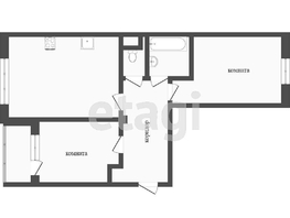 Продается 2-комнатная квартира 60 лет ссср, 50.4 м², 3100000 рублей